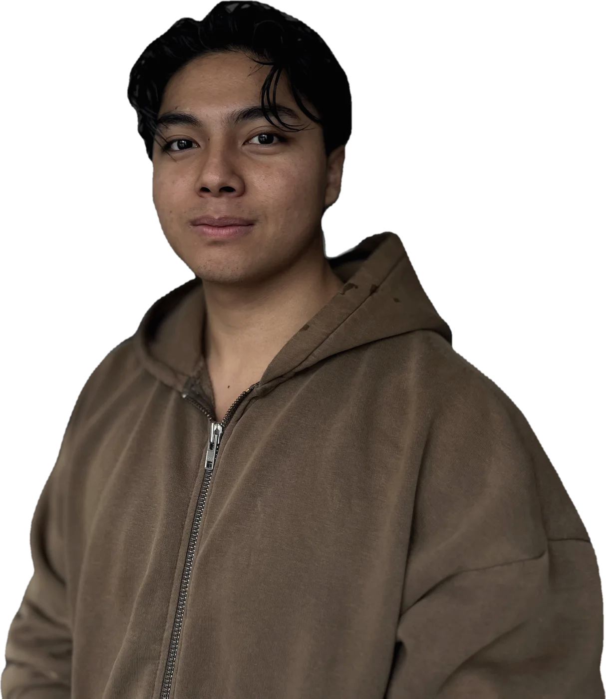 Jan Pravit Jungmann, ernster Blick, im Hoodie